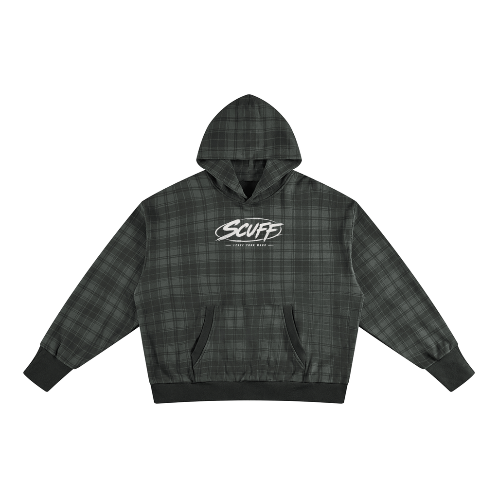 SCUFF Wolf Checkered Hoodie