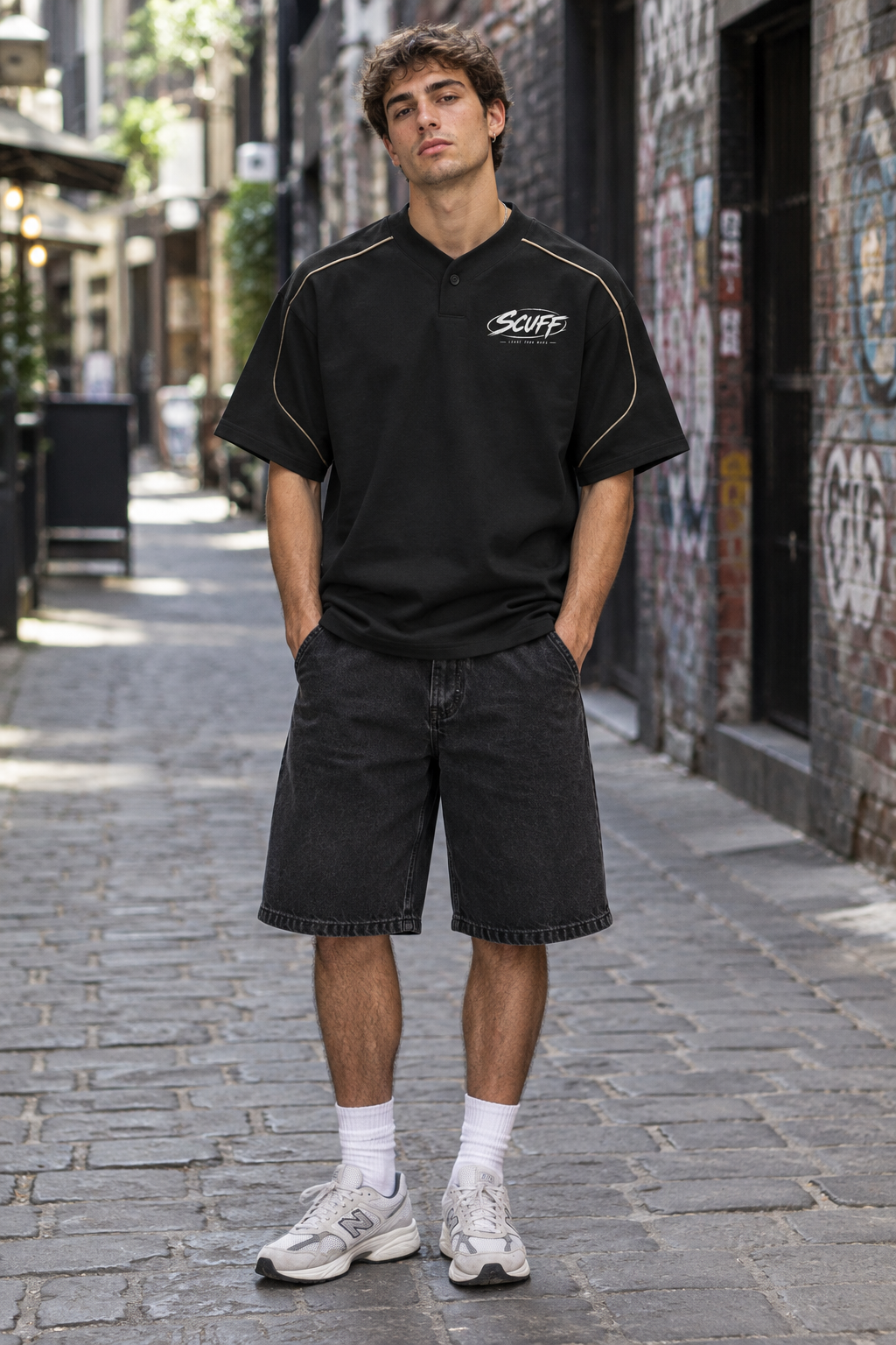 SCUFF Oversized Piping T-Shirt