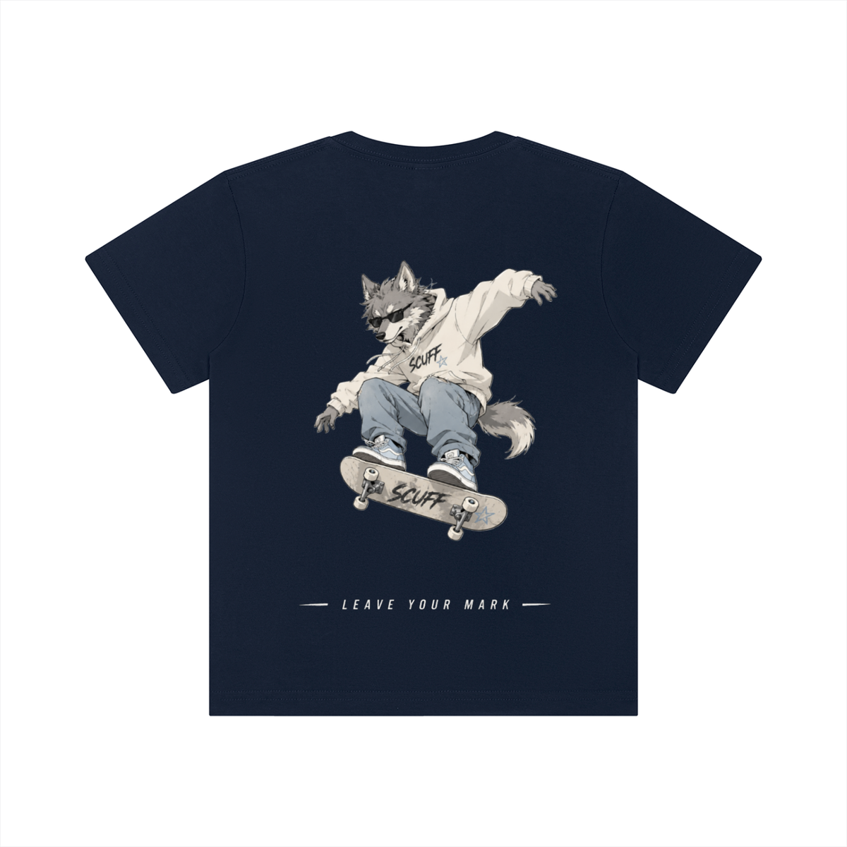 SCUFF Kids Wolf Star Crewneck T-Shirt