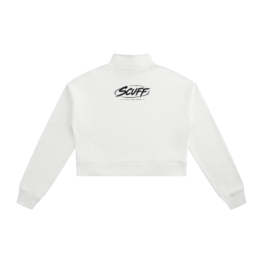 SCUFF Women's Crop Quarter-Zip Sweatshirt