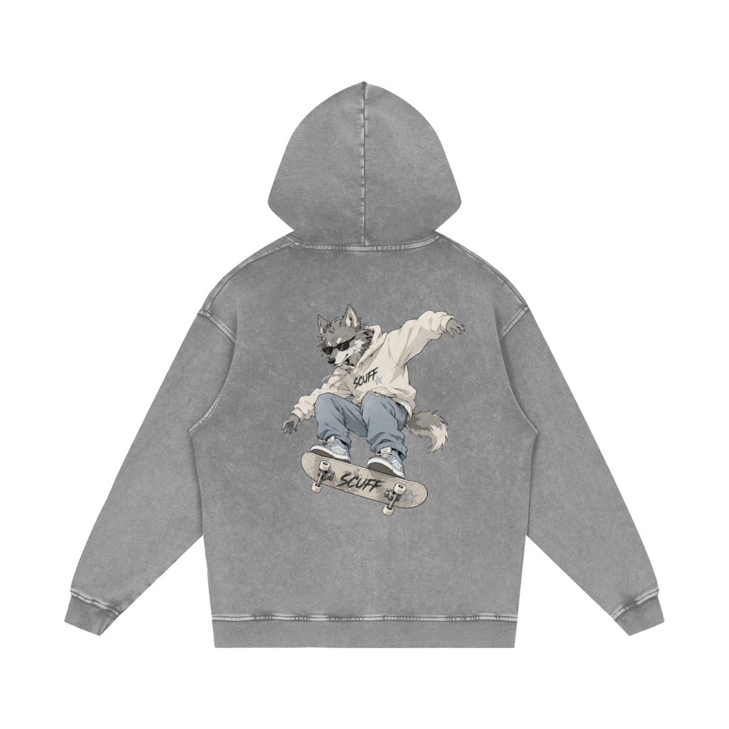 SCUFF stonewash mascot hoodie