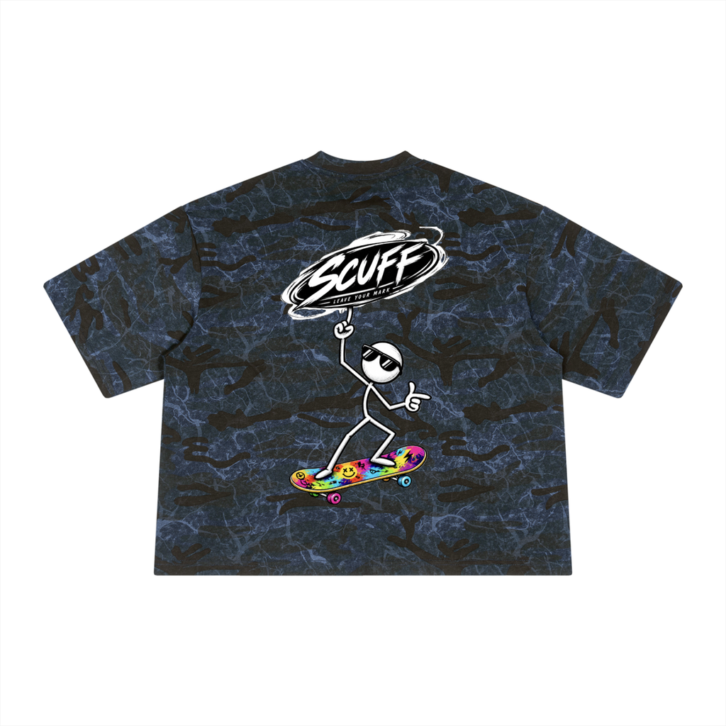 SCUFF Camo Print Stick Rider T-Shirt