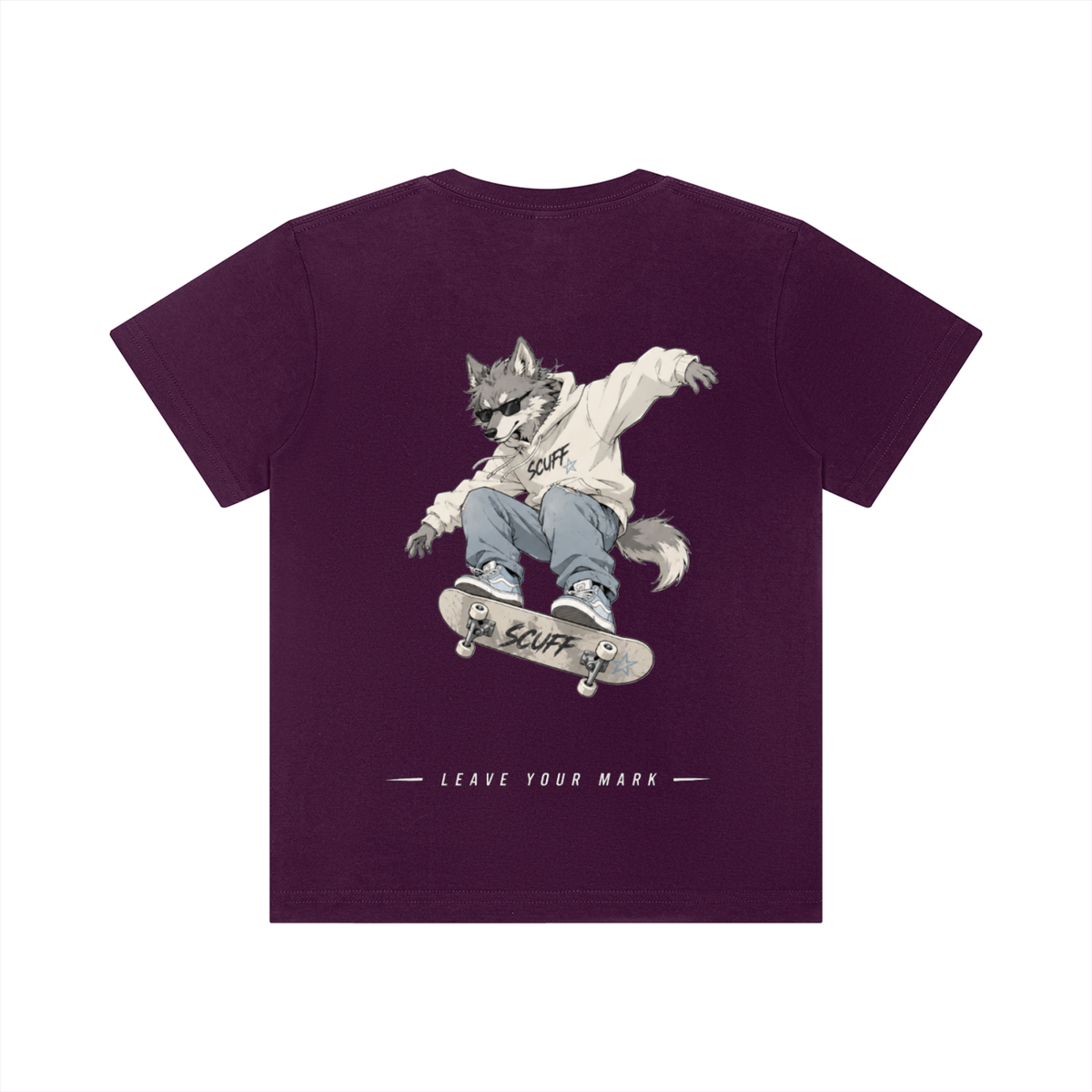 SCUFF Kids Wolf Star Crewneck T-Shirt