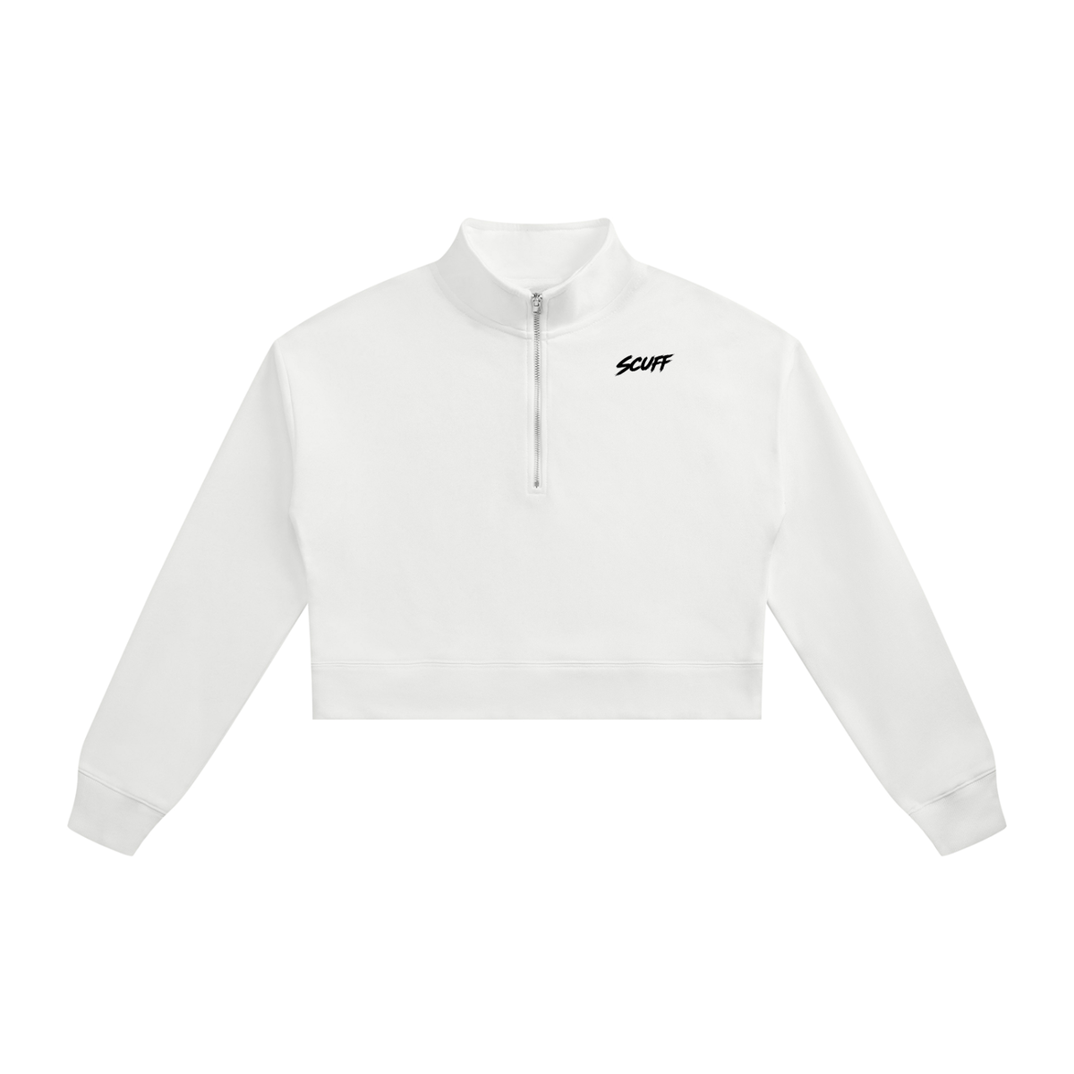 SCUFF Women's Crop Quarter-Zip Sweatshirt