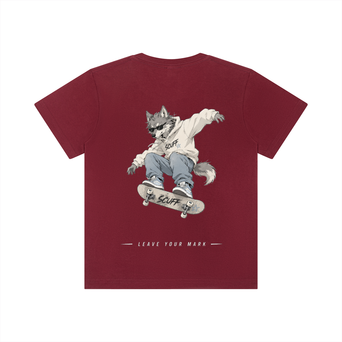 SCUFF Kids Wolf Star Crewneck T-Shirt