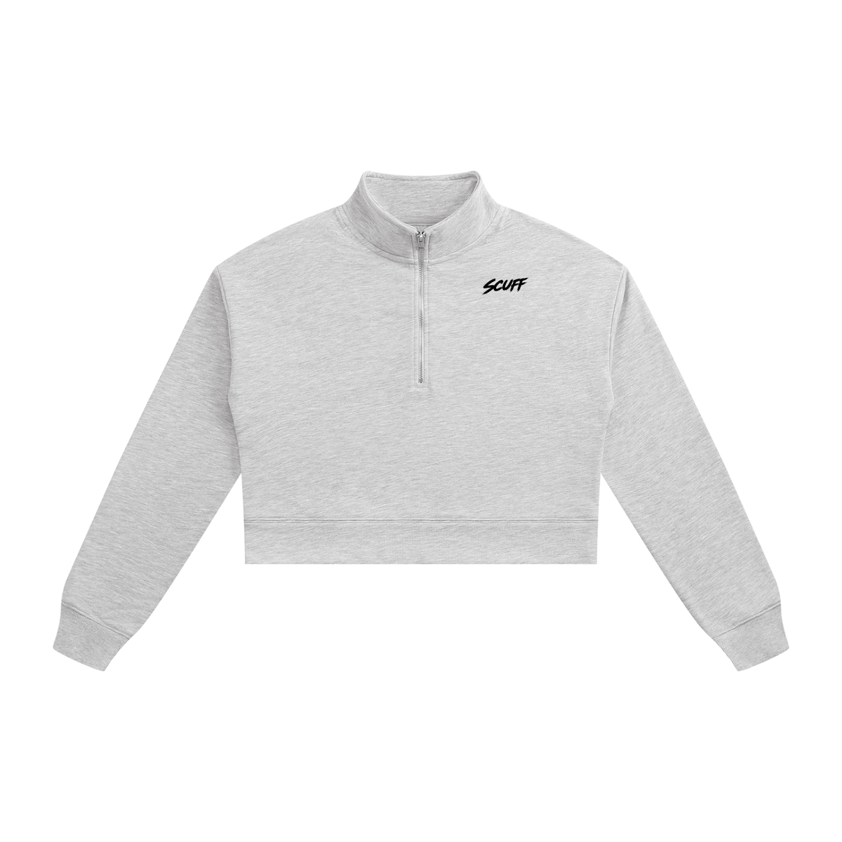 SCUFF Women's Crop Quarter-Zip Sweatshirt