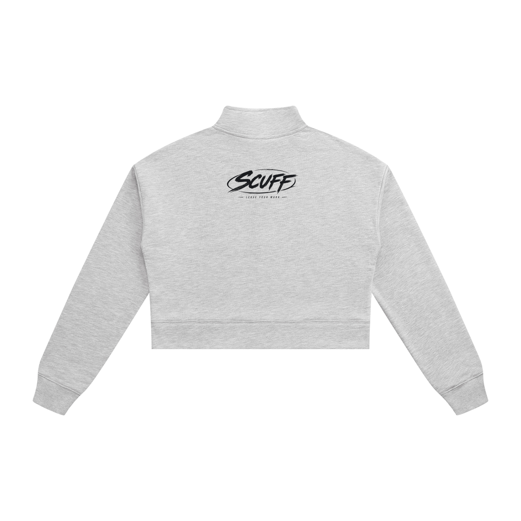 SCUFF Women's Crop Quarter-Zip Sweatshirt