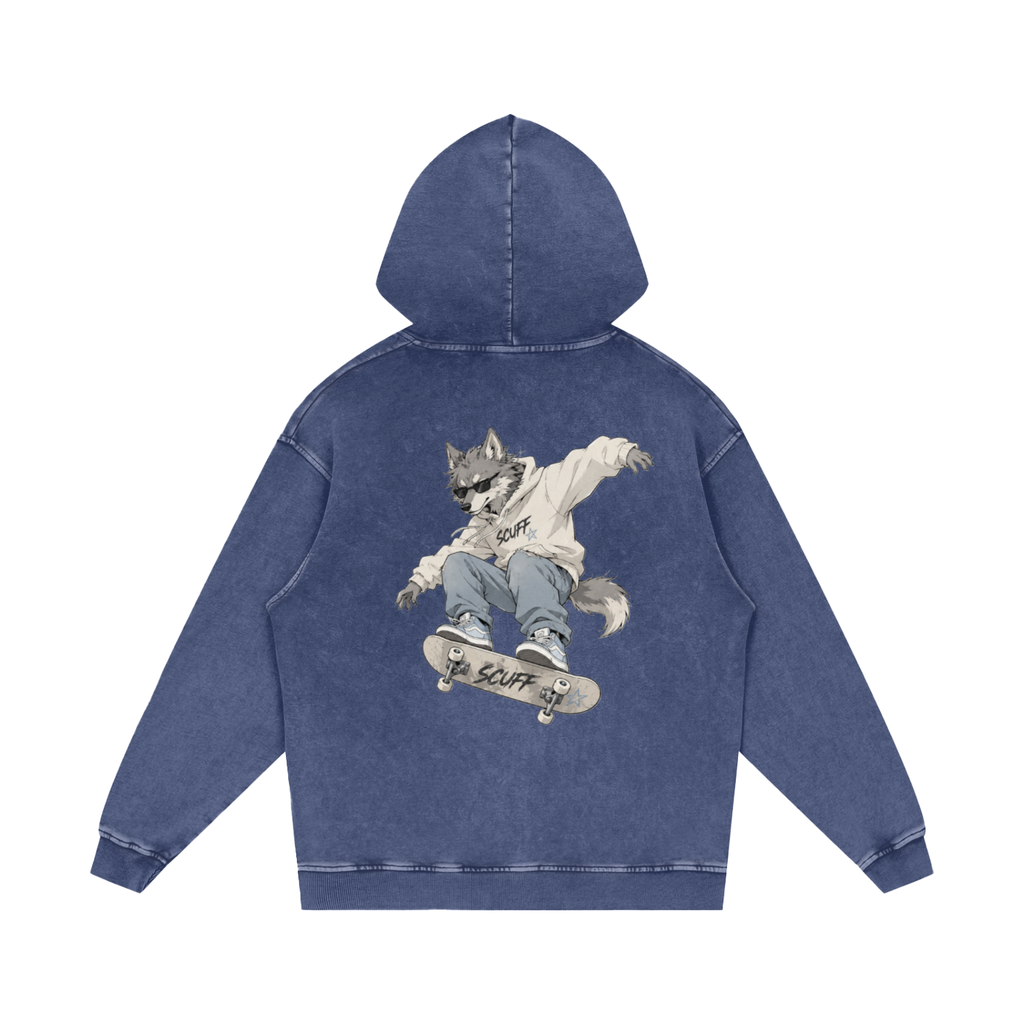 SCUFF stonewash mascot hoodie