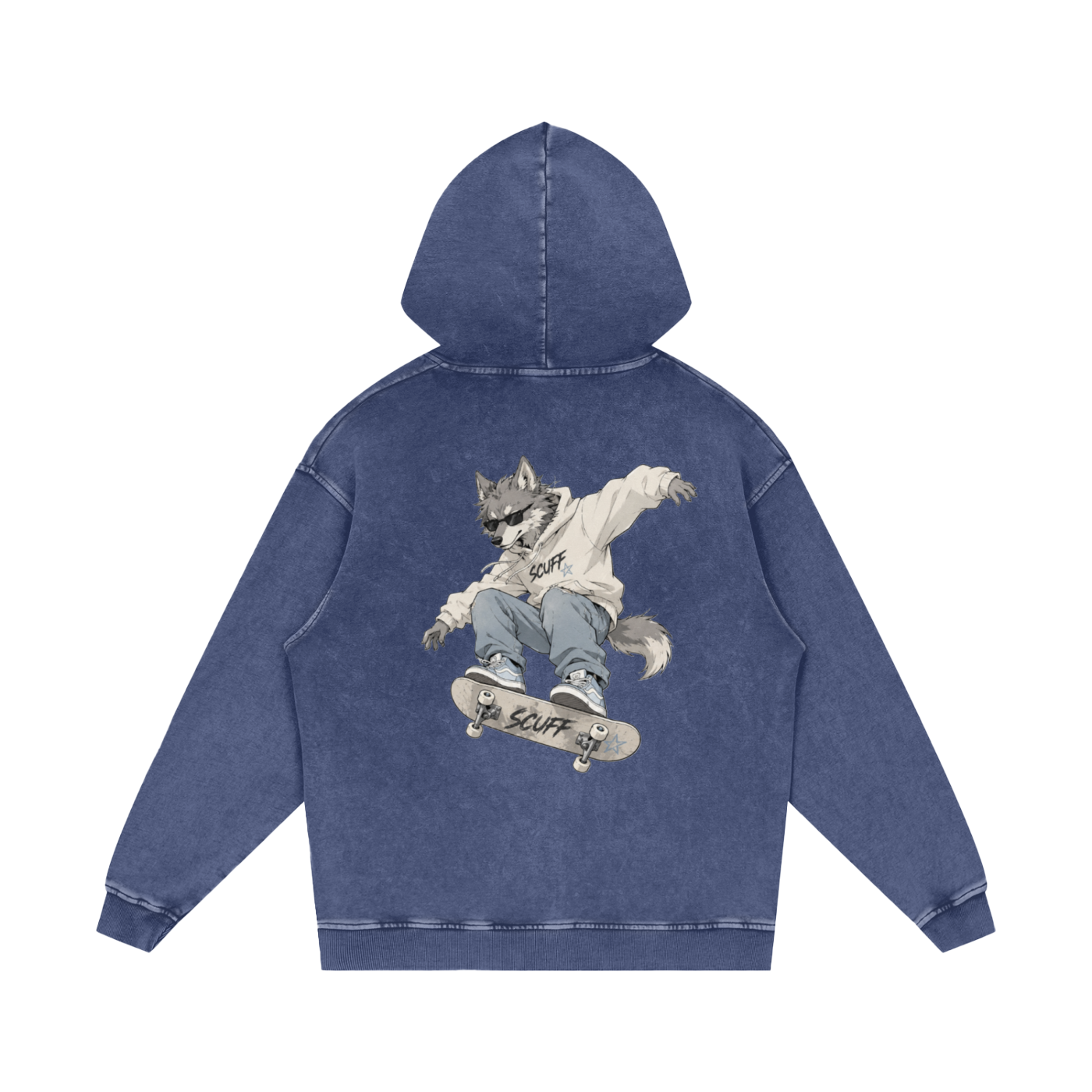 SCUFF stonewash mascot hoodie