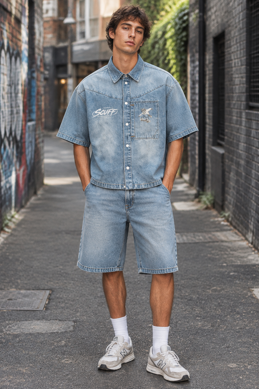 SCUFF Vintage Wash Denim Shirt