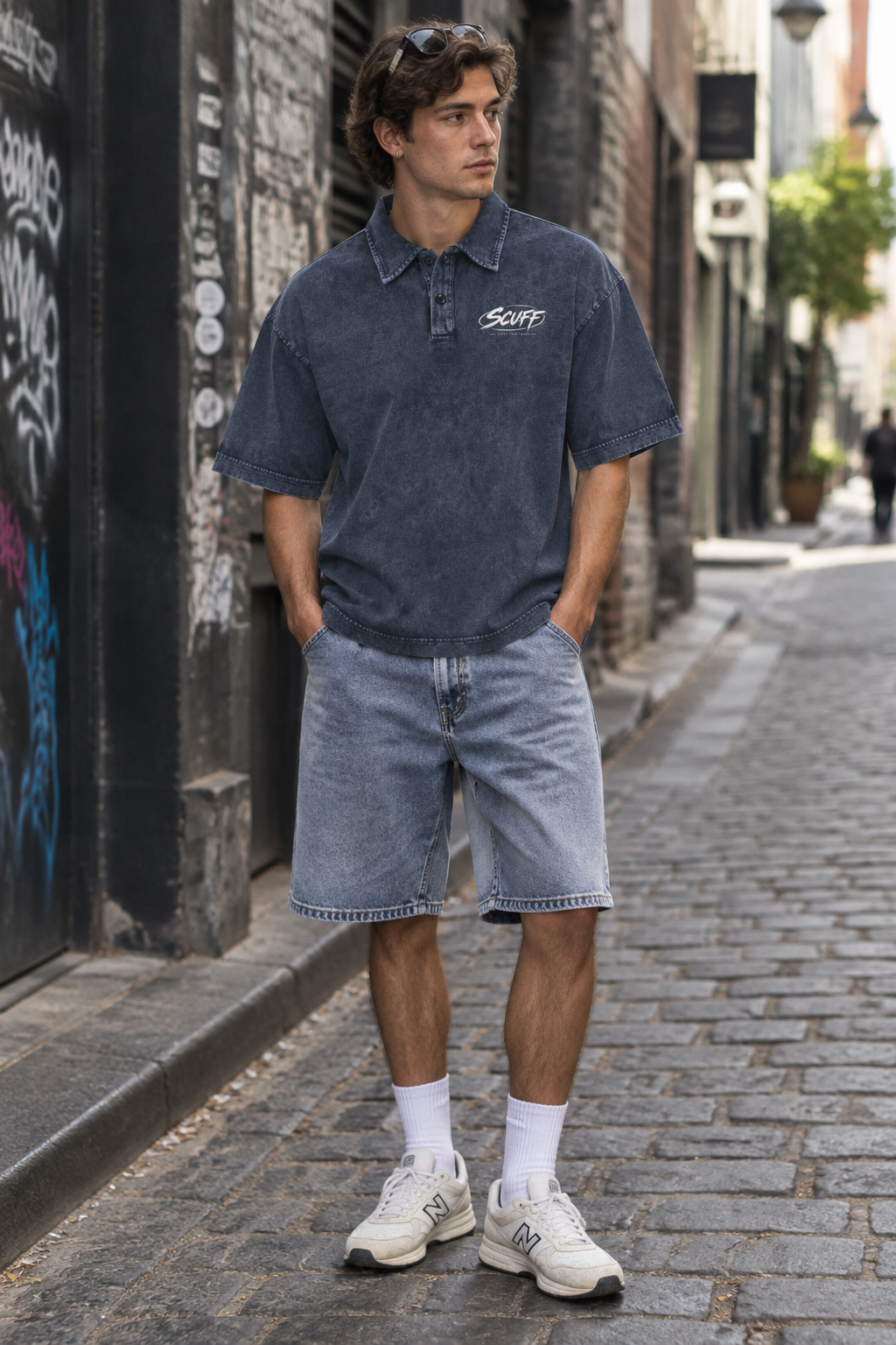 SCUFF Snow-Washed Polo