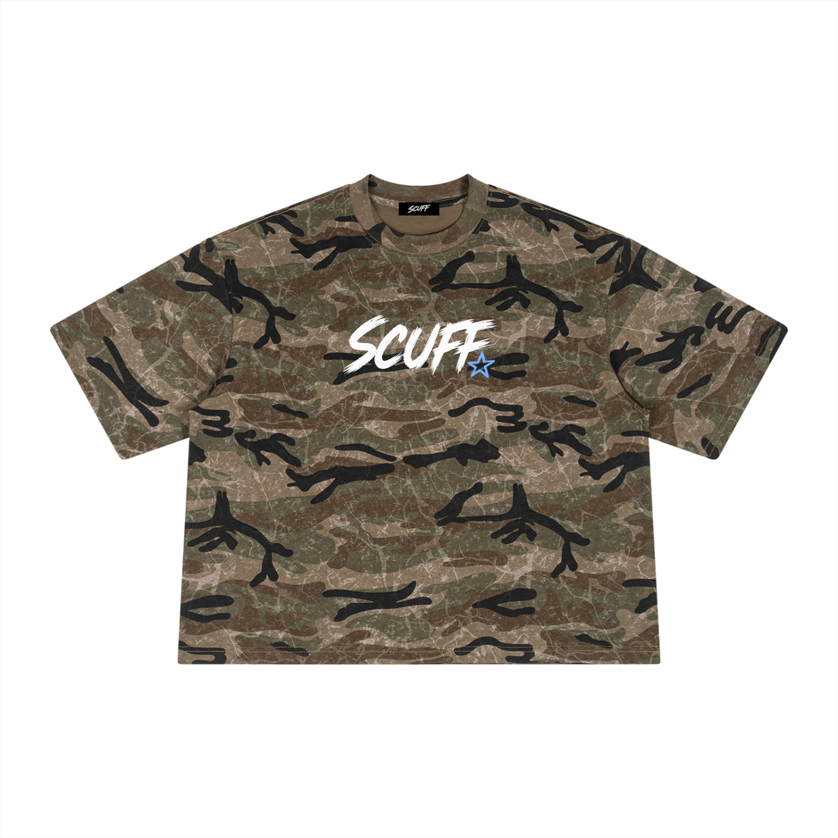 SCUFF Camo Print Stick Rider T-Shirt