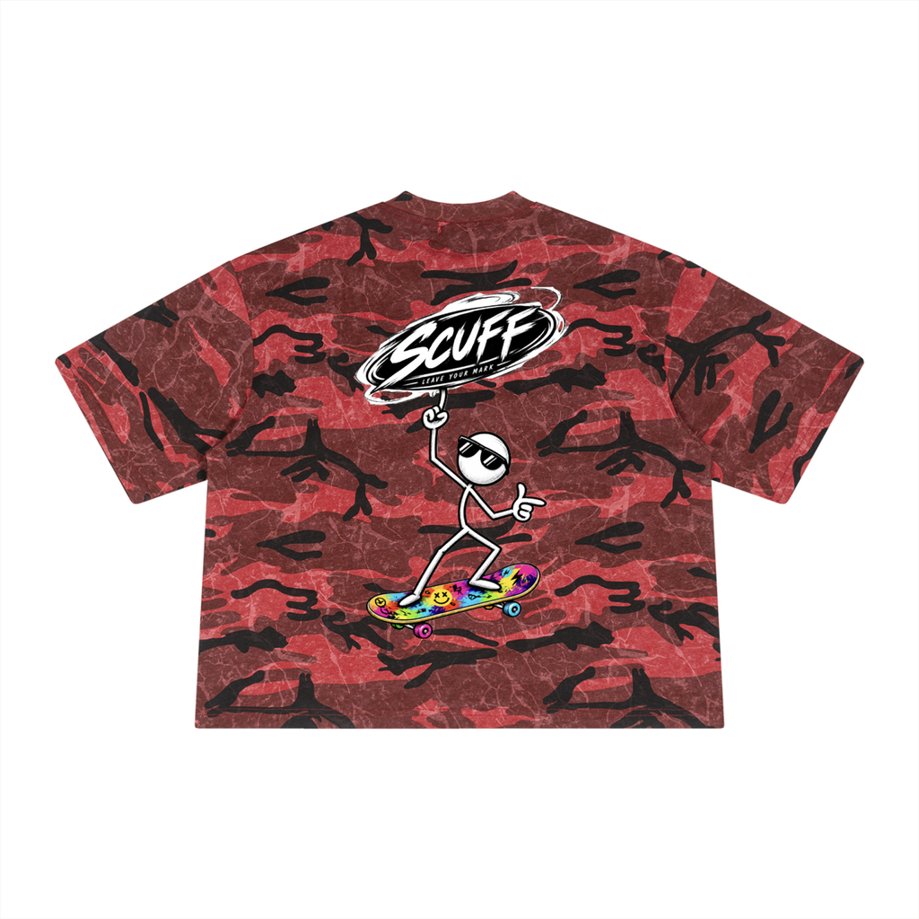 SCUFF Camo Print Stick Rider T-Shirt