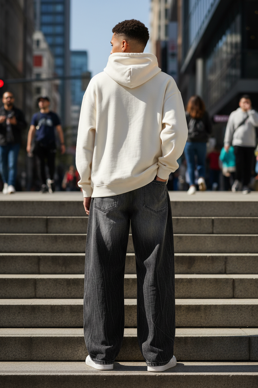 SCUFF Original Jeans – Rear Lifestyle Shot